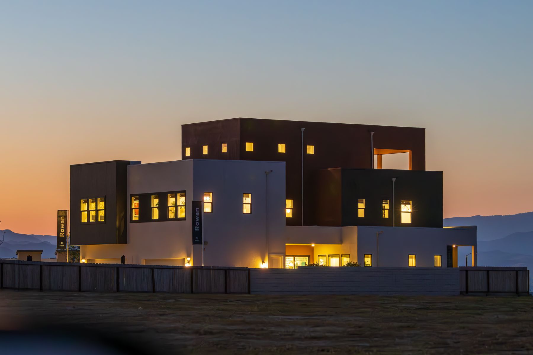 A modern office building prepared for coordinated technical systems